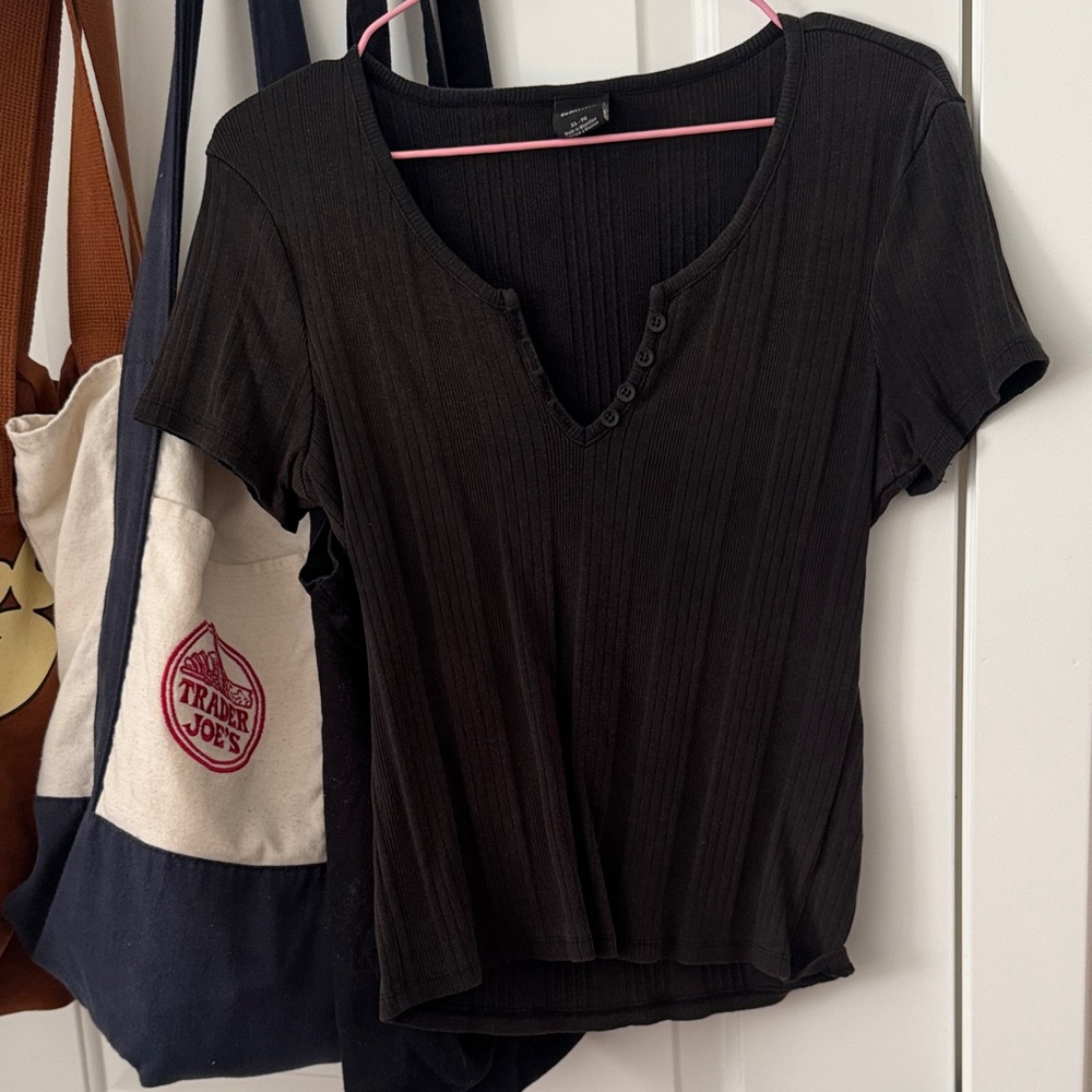 Urban Outfitters Black Short Sleeve Top